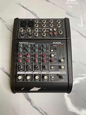 TAPCO Vintage Mackie 6306 Analogue 6-Channel Mixer No Power Supply UNTESTED • $22.87