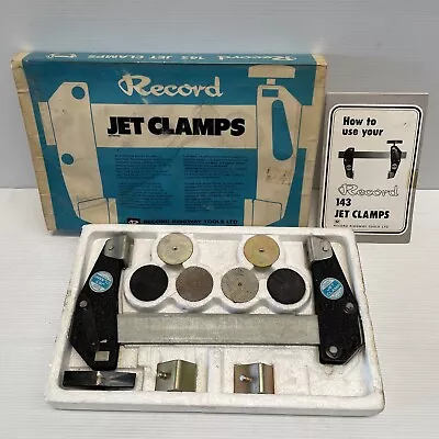 Record Ridgway Jet Clamps Vintage Original Box & Instructions Sliding Sash Rare • $95