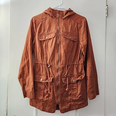 Mossimo Supply Co Womens Burnt Orange Utility Anorak Jacket Size Small • $30