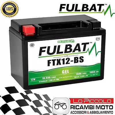 Fulbat Ftx12-bs Gel Battery = Ytx12-bs Sym Quad Lander S 300 2007-2011 • £41.21