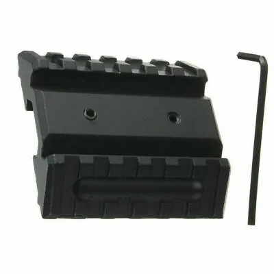 45 Degree Offset Dual Side Rail Angle Mount 6 Slot Tactical For Picatinny Weaver • $9.99