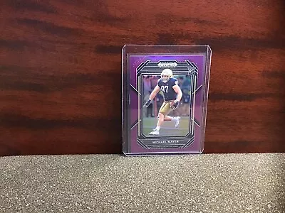 2023 Prizm Draft Picks Michael Mayer Purple #/149 Notre Dame Raiders • $1.99