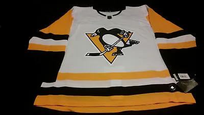 $139.99 • Buy Pittsburgh Penguins Adidas Road White Pro Climalite Jersey Size 56! Fight Strap!