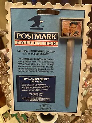 VTG 1992 Elvis Presley Postmark Collection Stamp Design Letter Opener  New • $39.96