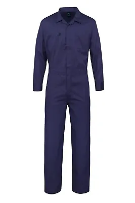 Men's Long Sleeve Blended Adjustable Cuff Mechanic Jumpsuit WorkWear Overalls • $39.95