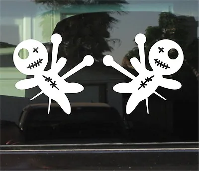 Voodoo Doll Vinyl Decal / Sticker Pair  • $4.99