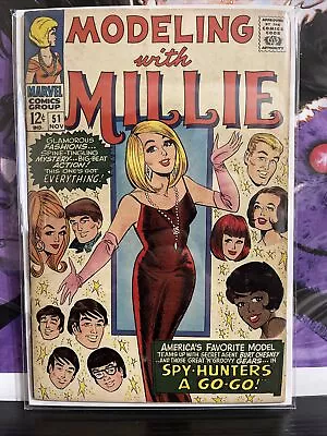 Modeling With Millie #51 Silver Age Stan Lee Vintage Marvel 1966 Goldburg • $25