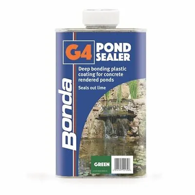 Bonda G4 Pond Sealer (green) Seals Porous Cement Rendered Surfaces 5kg • £100