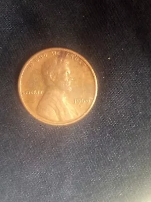 1969 D  Penny No FG Initials • $260