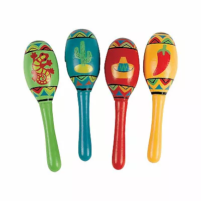 Fiesta Maracas Musical Instrument Party Favors 12 Pieces • $17.99