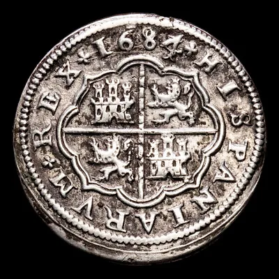 Carlos II. 4 Reales. (1326 G.). Segovia. 1684/683. Ensayador BR. AC-560. MBC... • $963