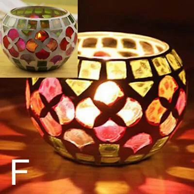 £8.19 • Buy Mosaic Moroccan Pattern Tea Light Candle Holder Candlestick Home Decor