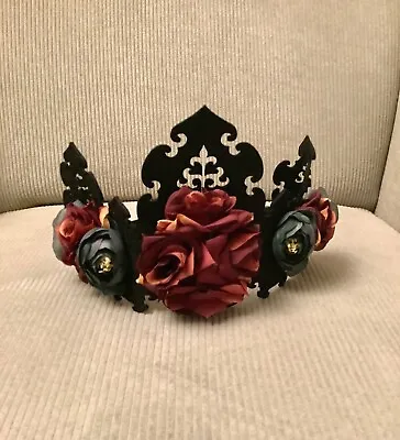 Floral Headband. Gothic. Vintage. Day Of The Dead. Halloween. Flower Crown. New • £4