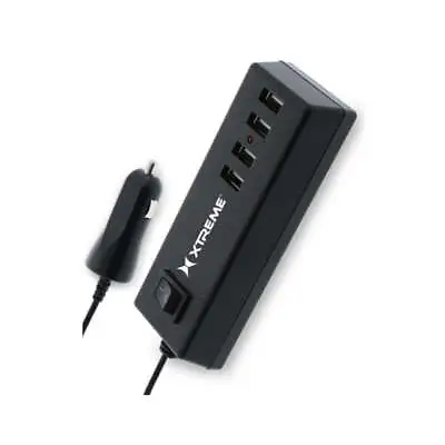 4-Port USB Power Quality Hub Car Charger W/ Power Switch & LED By Xtreme • $18.50