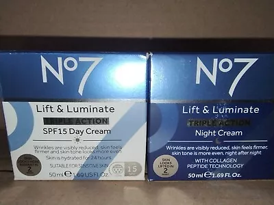 N⁰7 Lift&Luminate Triple Action Day Cream And Night Cream Set • £24.49