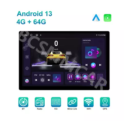 13.1in Android 13 8 CORE 4+64GB Car Radio Stereo WiFi 4G DSP Carplay Player GPS • $310.89