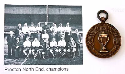 Rare Football Fob Medal. 1941 Football League FA War Cup. Preston North End FC. • £1250