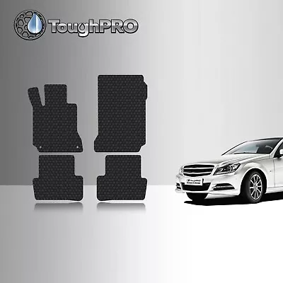 ToughPRO Floor Mats Black For Mercedes-Benz C Class Sedan All Weather 2008-2014 • $69.95