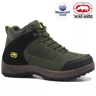 £14.95 • Buy Mens Hiking Boots Memory Foam Walking Ankle Winter Trail Trainers Shoes New Size