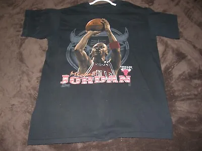 Vtg Michael Jordan Chicago Bulls Salem Sportswear TShirt Vintage 1991 Fits Large • $49.99