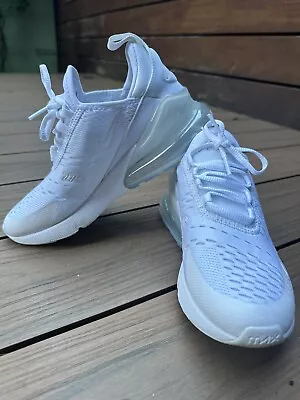 Women’s White Nike Air Max 270 • $110