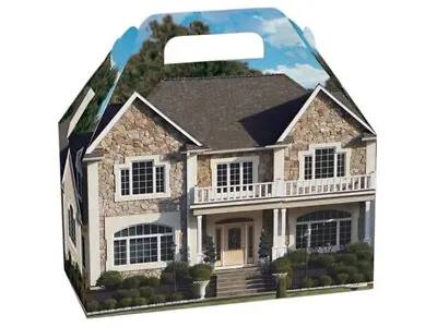 WELCOME HOME Estate Design GABLE Cardboard Gift Box 8.5 X4.75 X5.5  (CLOSEOUT) • $4.17