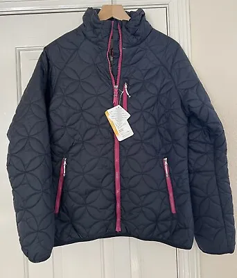 Women's NWT New With Tags Volkl Quilted Jacket Black W/Pink Size Medium • $44.99