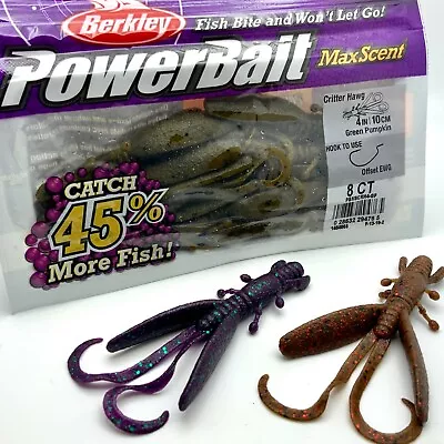 Berkley PowerBait MaxScent Critter Hawg 4  (Select Colors) • $5.56