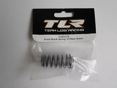 Team Losi Racing TLR 22 Front Shock Spring 3.5 Rate Green TLR5175 22T 22SCT 22-4 • £5