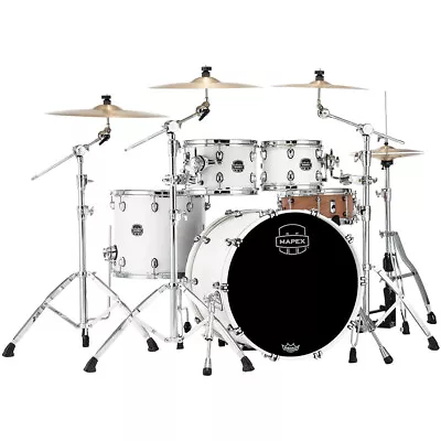 Mapex Saturn Rock Fast 4-Piece Shell Pack - Satin White • $1879