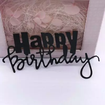 HAPPY BIRTHDAY Metal Cutting Dies Scrapbooking Embossing Blade Punch Stencil DIY • $3.68