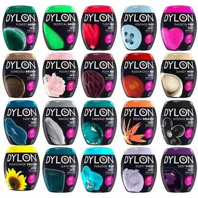 £9.99 • Buy 22 Colours Dylon Fabric & Clothes Dye Machine / Hand Dye /Soft Furnishing Dylon 