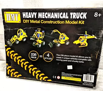 HMT Heavy Mechanical Truck DIY Metal Construction Kit Model 238 Pcs Complete • £9.78