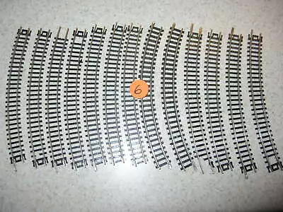 6. LOT Of  13  ATLAS 2520  6  CURVE TRACK SECTIONS • $9.99