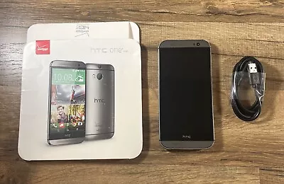 HTC One M8 32GB Verizon Android 4G LTE Smartphone HTC6525LVW Gray • $39.95
