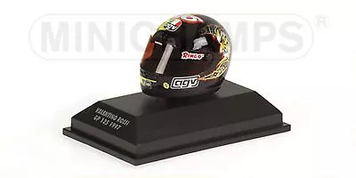 Minichamps 397970046 HELMET AGV VALENTINO ROSSI WORLD CHAMPION 1997 Model 1:8 • £36