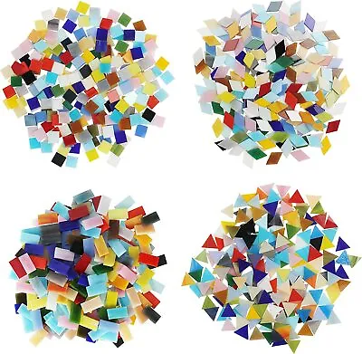 Belle Vous Mosaic Mixed Coloured Tiles In 4 Shapes (525 Pieces/500g) • £15.49