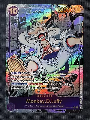 HIGH QUALITY PROXY CUSTOM English Monkey D Luffy Gear 5 Manga Rare Alt Art • $34.95