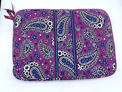 Vera Bradley BOYSENBERRY Zip Around LAPTOP Case 16.5 X 12 Cover Sleeve Padded VG • $19.99