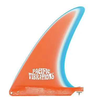 Pacific Vibrations 8.5  Surfboard Single Fin Vintage Template Red/white/blue • $69.99