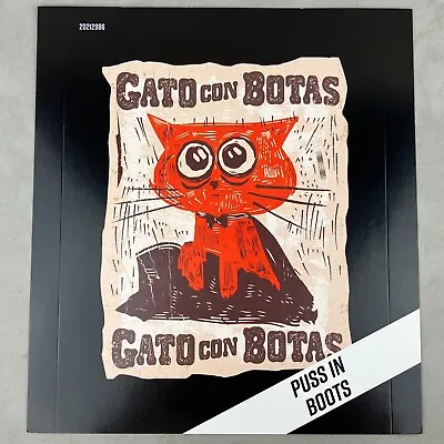 Puss In Boots Gato Con Botas Cat Hot Topic T-Shirt Store Display Poster Print • $24.99