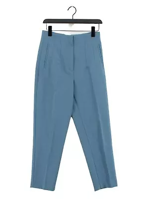 Zara Women's Trousers M Blue Polyester With Elastane Viscose Straight Chino • £7.60