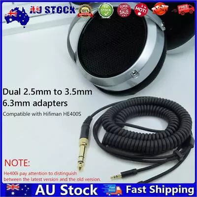 AU HiFi Audio Spring Cable For Hifiman HE400S/HE-400I/HE560/HE-350/HE1000/HE1000 • $19.76