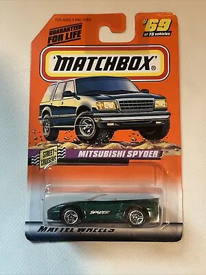 Matchbox 1998 Street Cruisers MITSUBISHI SPYDER Green #69  D2 • $7.99