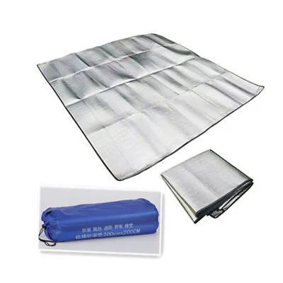 Waterproof Camping Sleeping Mat Aluminum Foil Outdoor Foldable Beach Mat -EN • $16.61