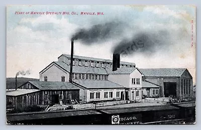 J98/ Mayville Wisconsin Postcard C1910 Specialty Manufacturing Factory 475 • $12