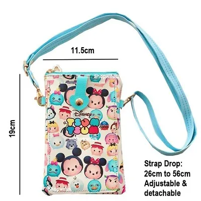 Disney Tsum Tsum Crossbody Phone Case Bag Wallet IPhone 14 13 12 11 Pro Max SE X • $13.67