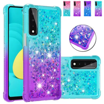 For LG Stylo 7 G9 Velvet Shockproof Case Glitter Quicksand Back Phone Cover • £6.08