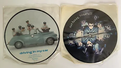 £16.99 • Buy 2x MADNESS 7  Singles Picture Discs OUR HOUSE / DRIVING IN MY CAR Ska 2-Tone EX