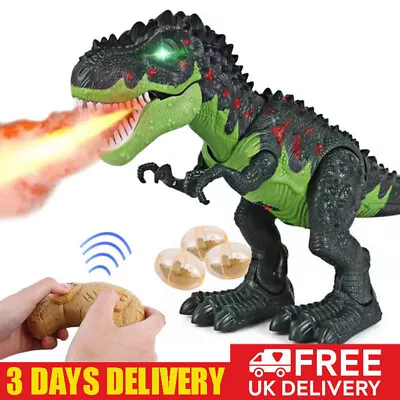 £23.89 • Buy Remote Control Dinosaur Toy Walking Roaring Spray T-Rex For Kids Christmas Gift